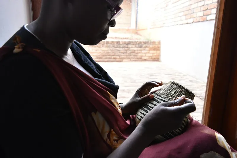 Traditional basket weaving craft